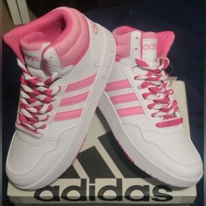 Adidas Hoops 3.0 Mid, New In Original Box! Womens 9 / Girls 7